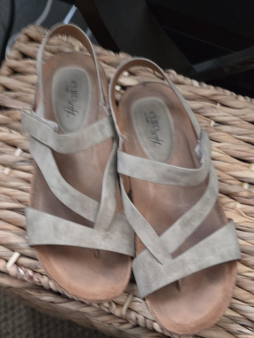 Strappy Slingback Sandals - Taupe